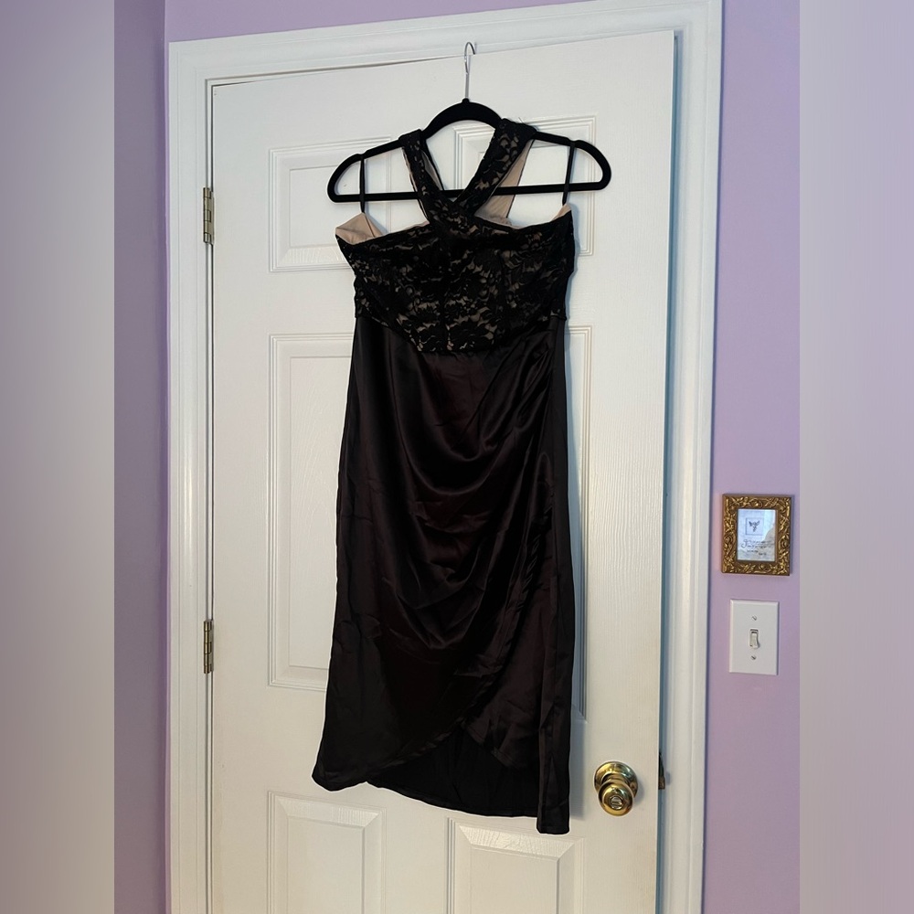 NWT Grace Karin black lace cocktail dress